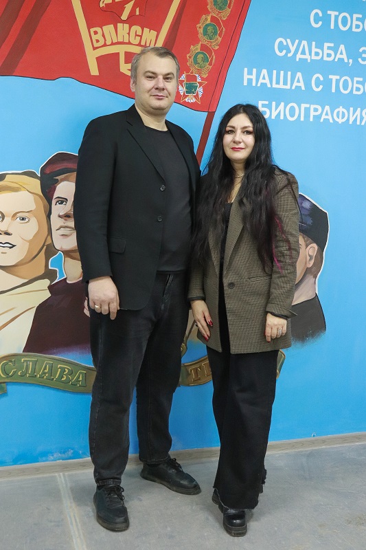 С супругом Михаилом Чехом